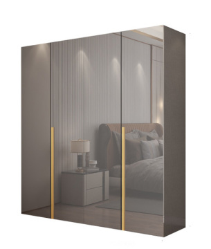 High Gloss MDF 4-Door Modern Luxury Closet Wardrobes