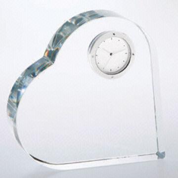 Herz Andenken Crystal Clock Award