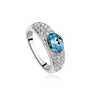 Good design austrian crystal ring diamond wedding rings for women