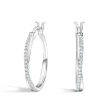 18K D VVS1 1TS LAB DIANNNOND HOOP နားခင်း