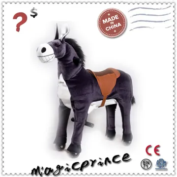 Lovely toys!!!walking donkey animal toys, ride horse on wheels stuffed animal toys, animal battery for donkey