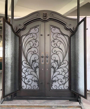 Wrought Iron Double Front Door Designs: Entry Doors