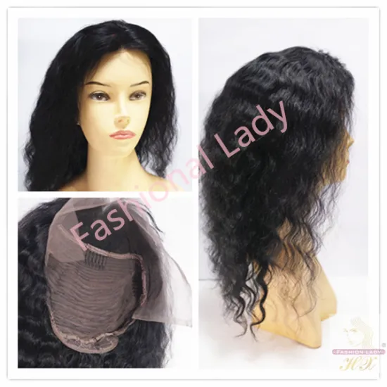 New Products High Density Brazilian Human Hair Lace Front Wig