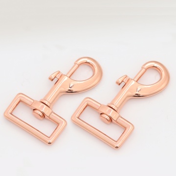 Straight Screw Polish Zinc Alloy Powder Coated Swivel Brass Dog Leash Snap Hook