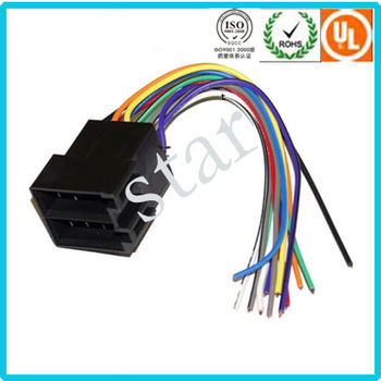 MALE TO ISO STEREO RADIO WIRING HARNESS ADAPTOR CONNECTION HEAD LEAD