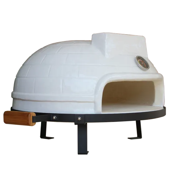 STEEL EGG BBQ New Design 21 Inch Tabletop Mini Small Ceramic Pizza Oven Outdoor Indoor, Wood Fired Pizza Oven