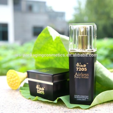 Wansheng Aina Package Square Luxury Square Jar And Airless Bottle