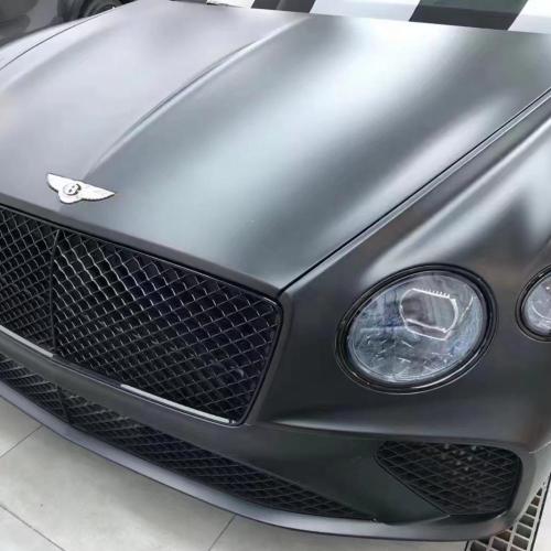 PET Super Matte Black Car Body Wrap