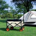  double decker folding wagon Portable Utility Collapsible Wagon All Terrain Wheels Manufactory