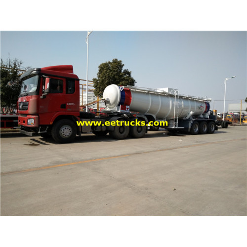 19m3 21ton Sulfuric axit phân phối xe tăng Trailers