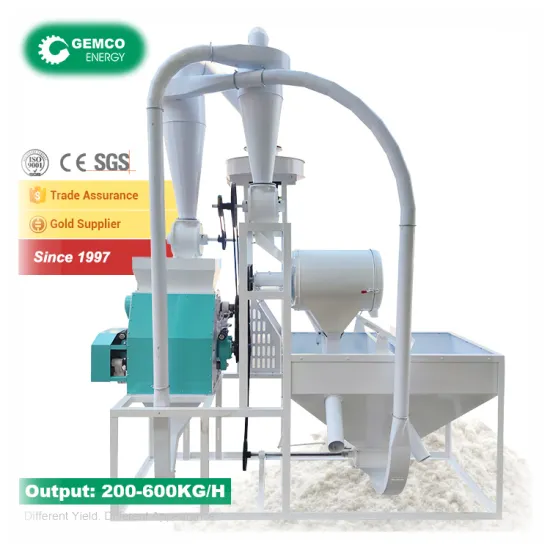 Automatic Flour Mill Machine for Wheat, Sorghum, Maize, Rice, Cassava, and Dried Potato Tapioca