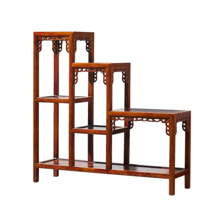 Natural Solid wood flower stand