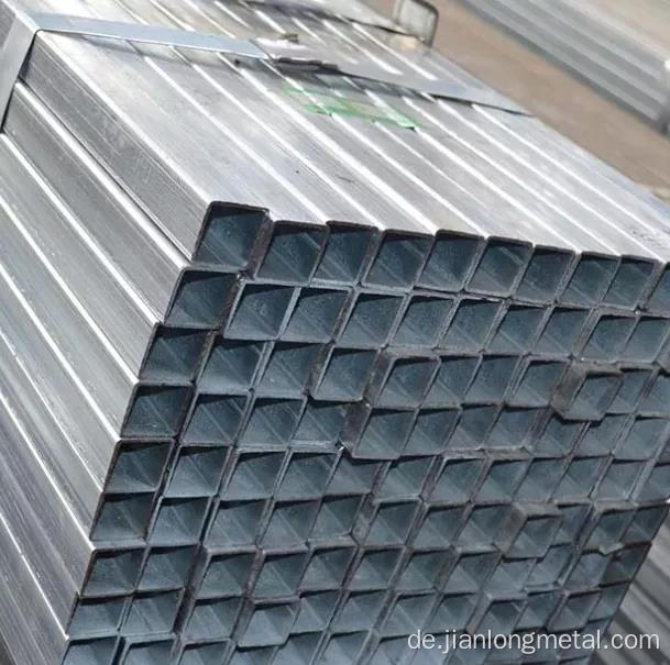 Q195 MS Weichstahl verzinkte quadratische Rohre