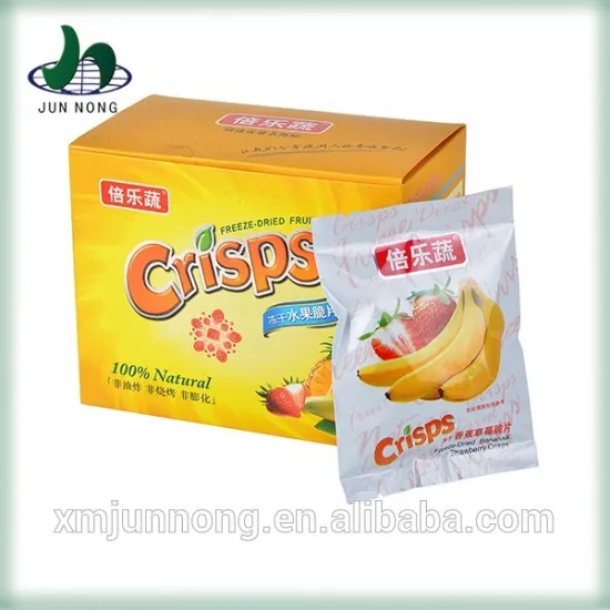 2015 Banana chips, freeze dried fruit, dried fruit