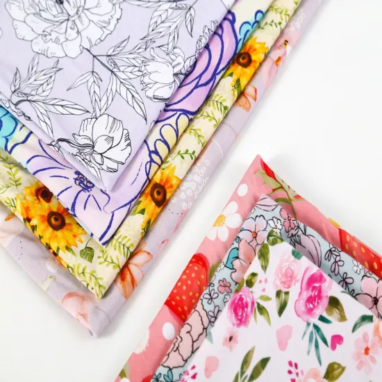 100% Bamboo Fiber Digital Print Knitted Fabric - Bamboo Spandex with No MOQ