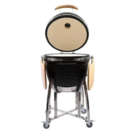 23 Inch Green Kamado Ceramic Barbecue Grill - Outdoor Charcoal BBQ Parrilla