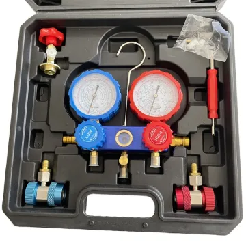 Refrigeration Manifold Gauge Set: Comprehensive Tool for HVAC Systems including R410A, R134A, R600, R22, and R12 - HS-536C