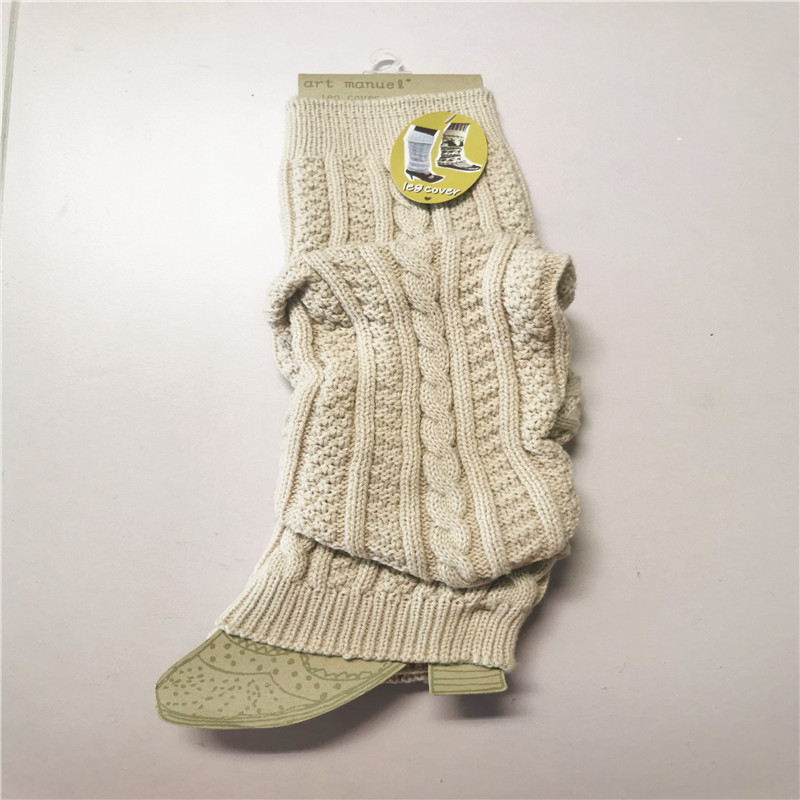 Acrylic Fibers Knitted Stretch Long Style Leg Warmers