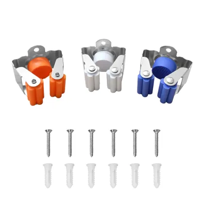 Kitchen Organizer Broom Mop Hanger and Broom Holder