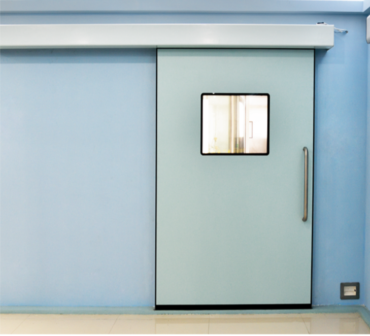 Automatic hospital sliding door