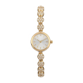 Lady Alloy Watch med Kristall Chain Armband