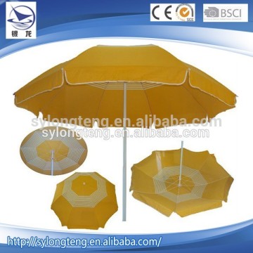 High quality yellow cheap square umbrella with tassels