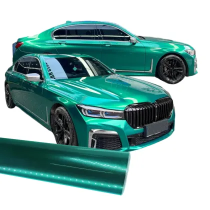 Metal Paint Emerald Green Car Wrap
