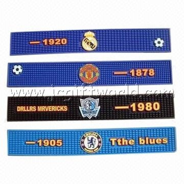 Promotion Beer Bar Runner Soft PVC Rubber Bar Mat