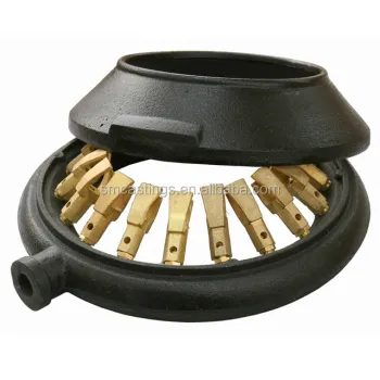 High Pressure Cast Iron Gas Burner - 20 Brass Nozzle