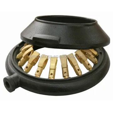High Pressure Cast Iron Gas Burner - 20 Brass Nozzle
