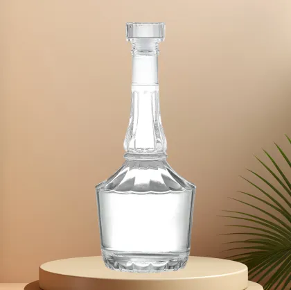Customized Crystal Long Neck Liquor Vodka Whisky Bottle