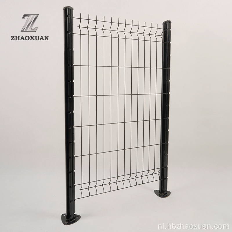 Buiten PVC gecoate 3D -draadmesh hek gelast