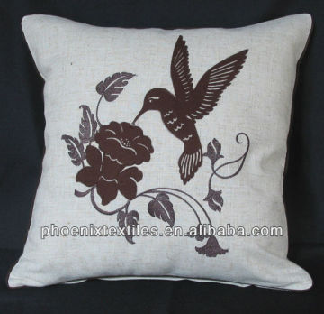 applique polyester cushion cover