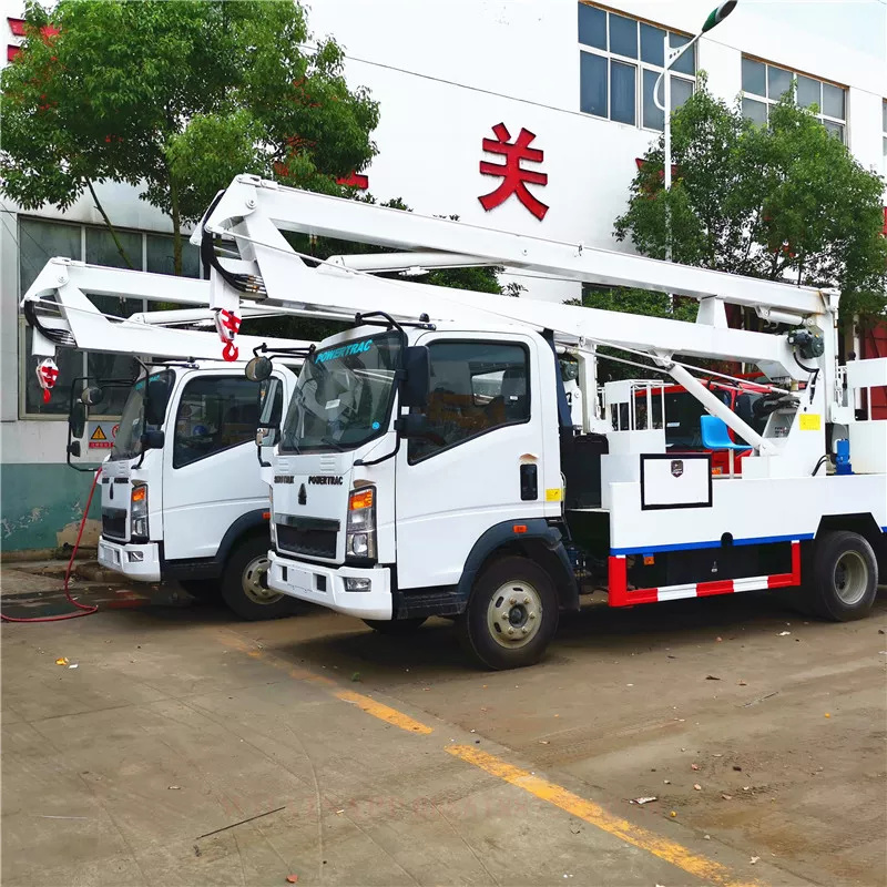 folding arm high altitude operation truck