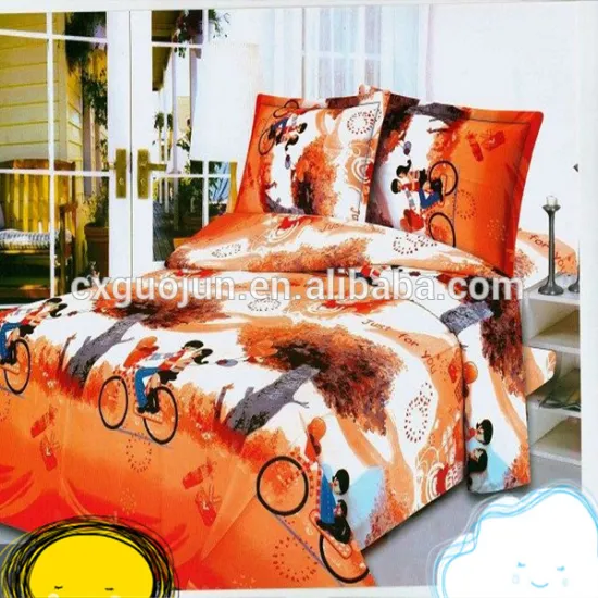lovely disperse printing polyester fabric for bedding