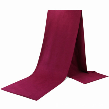 Custom High Quality Soft Pashmina Wool Scarf Solid Color Fluffy Shawl
