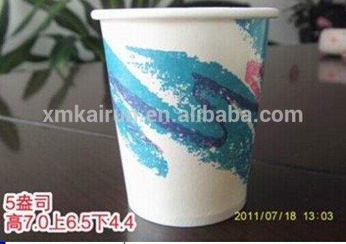 5oz disposable paper cup with customized printing