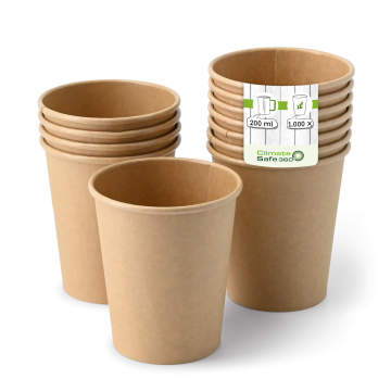 Plain Kraft Paper Cup Pack
