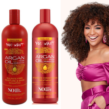 Moroccan Argan Oil Shampoo and Conditioner for Keratin and Collagen Hair Care
