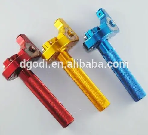 color anodized aluminum motorcycle hand grip and other motorcycle accessory
