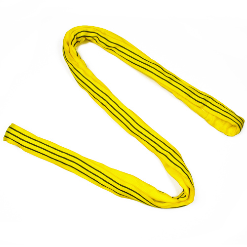 3 Ton 3M Or OEM Length Polyester 3T Round Lifting Sling Raw Material Belt Yellow Color Safety Factor 8:1 7:1