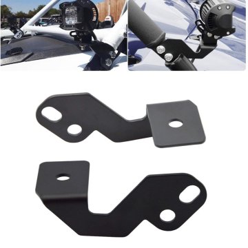Polaris ATV/UTV Side Pillar Mounting Brackets for Offroad LED Cube Pods - Compatible with RZR XP 900 1000