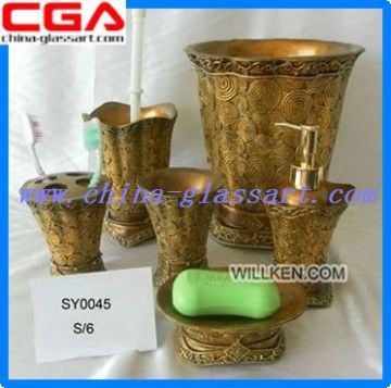 Chinese Factory produce transparent polyresin toilet seat various resin crafts handicrafts