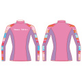 Seaskin Pink Long Sleeve بالإضافة إلى Swim UPF50+ Rashguard