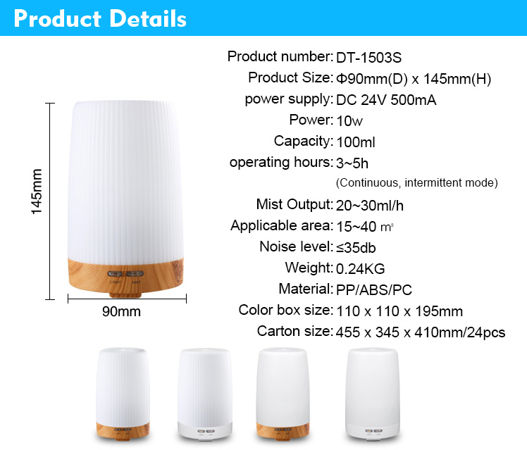 100ml scent aromatherapy oil diffuser portable