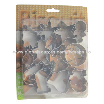 Tie card stainless steel cookie molds