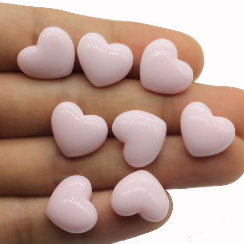 Fancy New Charm 100pcs/bag Heart Shaped Resin Cabochon For DIY Craftwork Decor Items Girls Hair Accessories Beads Charms