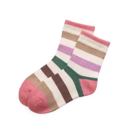 CSP-325 Wholesale Children Socks Colorful Stripe Design Children Socks For Girls Lovely Socks From China Manufacturer