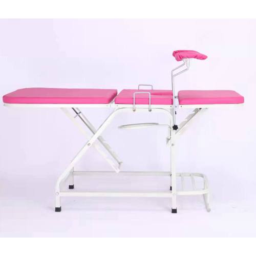 Stainless Steel Comprehensive Gynecological Examination Bed for Maternity Operating Room Manual Delivery Bed Private Washing