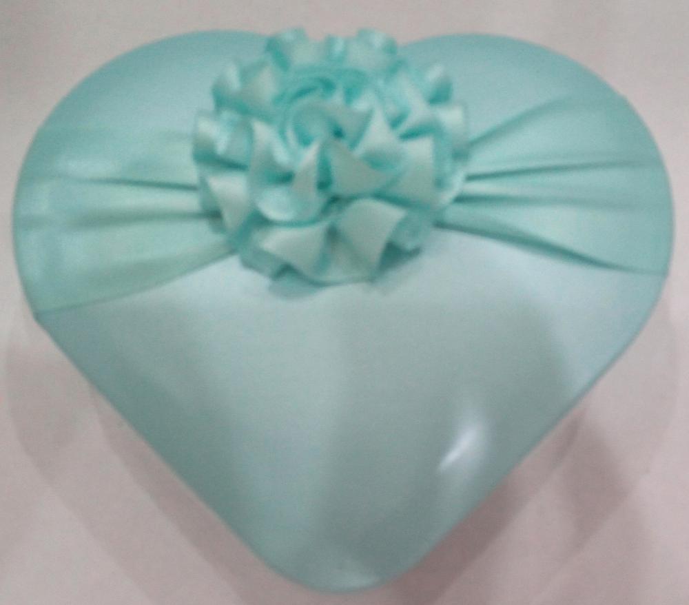 Caja de dulces azul corazón